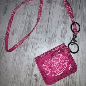 PINK PAISLEY VERA BRADLEY LANYARD